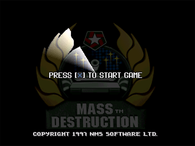 Mass Destruction — Title screen