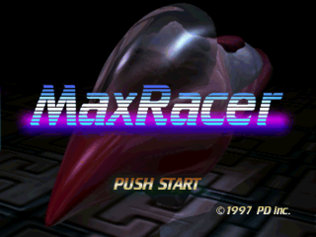 MaxRacer — Title screen