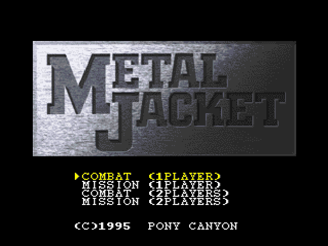 Metal Jacket — Title screen