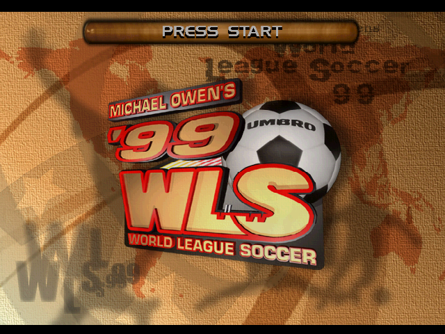 Michael Owen's World League Soccer 99 — Title screen