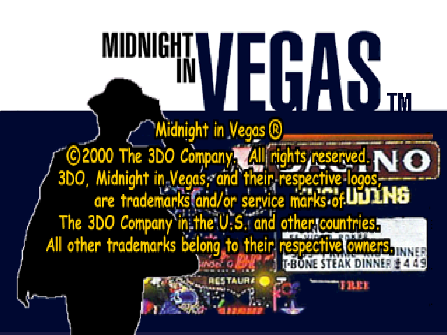 Midnight in Vegas — Title screen