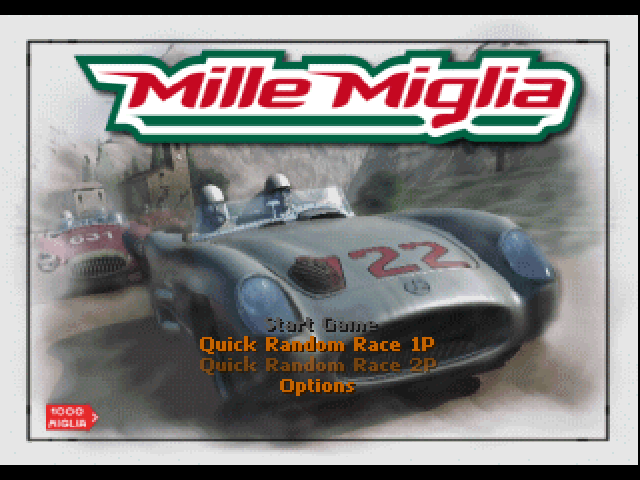 Mille Miglia — Title screen
