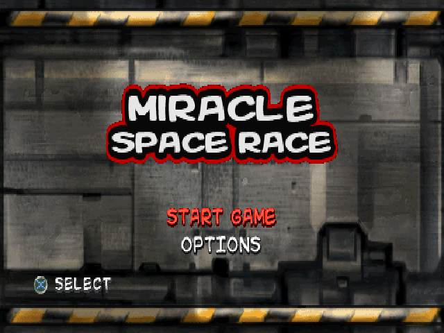 Miracle Space Race — Title screen