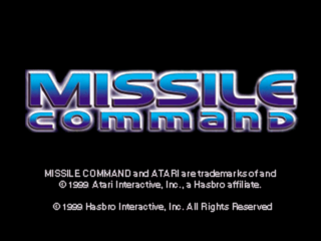 Missile Command — Title screen