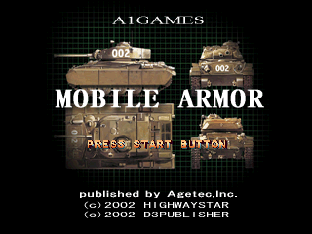 Mobile Armor — Title screen