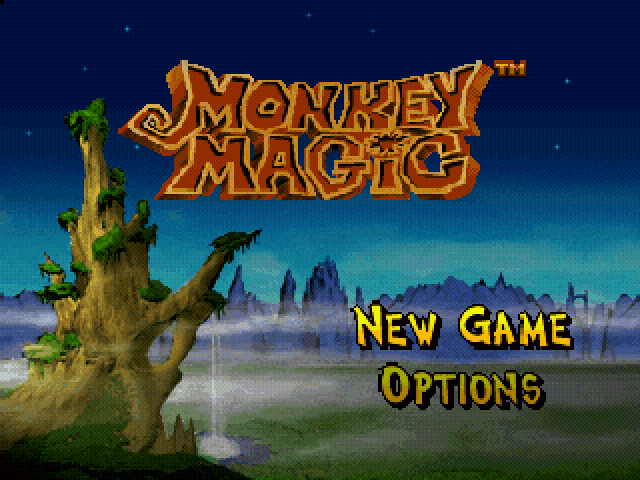 Monkey Magic — Title screen
