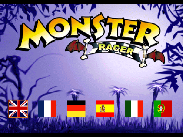 Monster Racer — Title screen