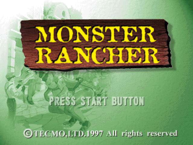 Monster Rancher — Title screen