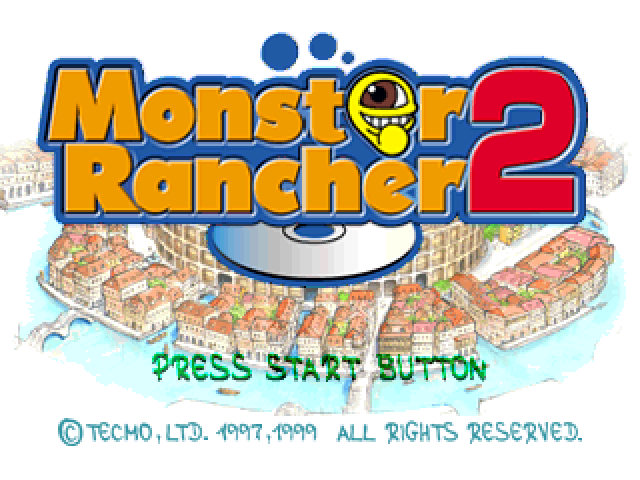 Monster Rancher 2 — Title screen