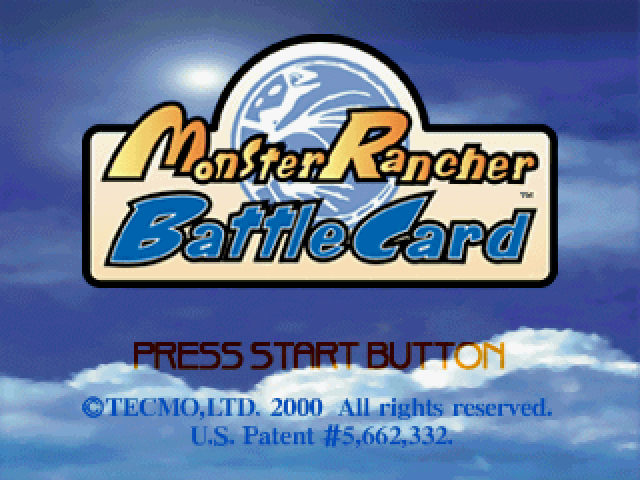 Monster Rancher Battle Card : Episode II — Title screen