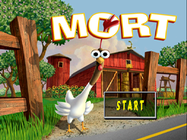 Mort the Chicken — Title screen