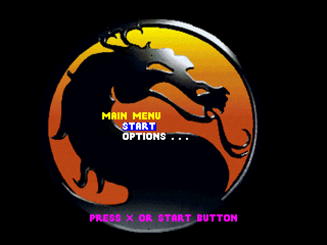 Mortal Kombat II — Title screen