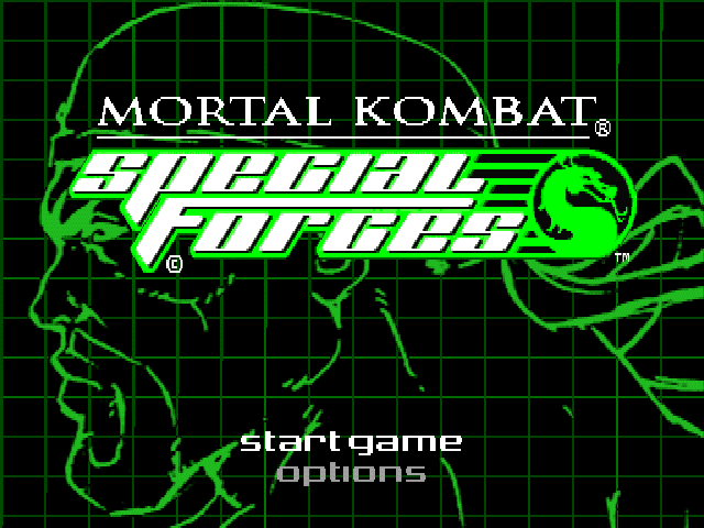 Mortal Kombat : Special Forces — Title screen