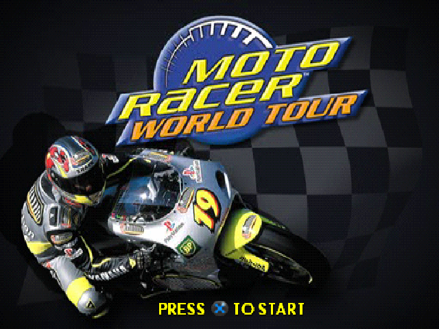 Moto Racer World Tour — Title screen