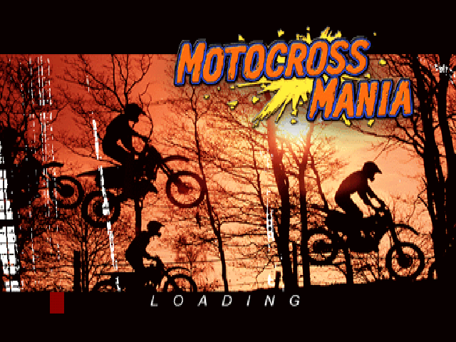 Motocross Mania — Title screen