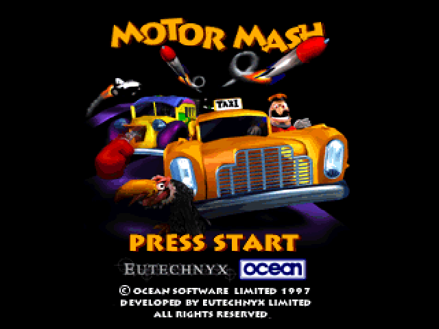 Motor Mash — Title screen