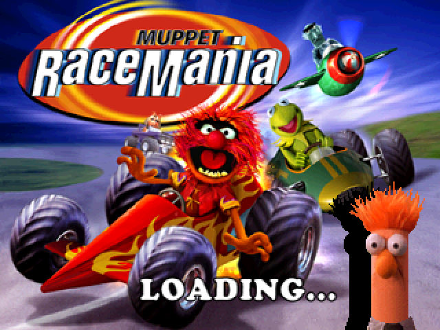 Muppet RaceMania — Title screen