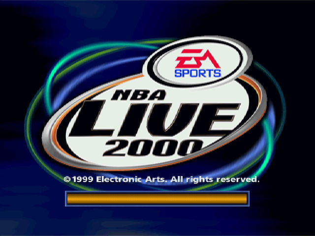 NBA Live 2000 — Title screen