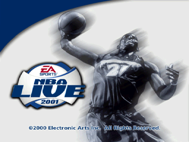 NBA Live 2001 — Title screen