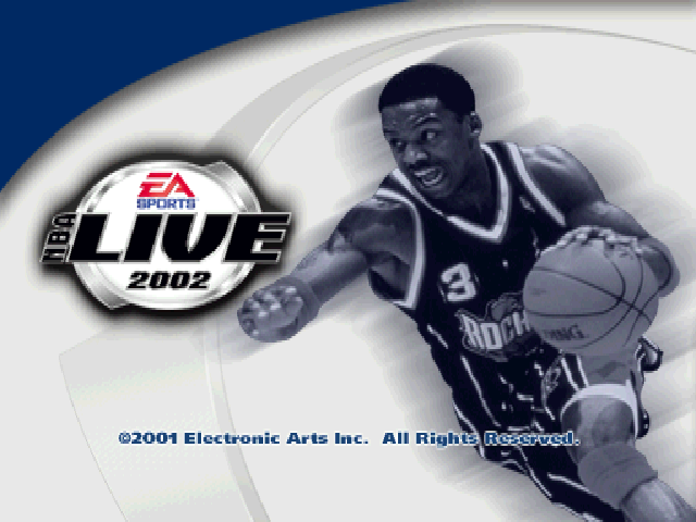 NBA Live 2002 — Title screen