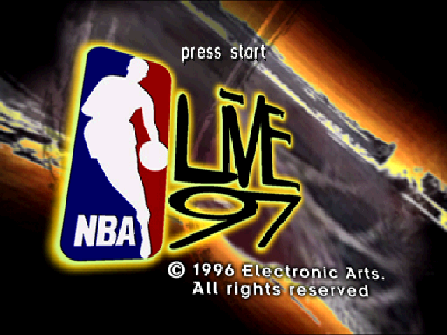 NBA Live 97 — Title screen