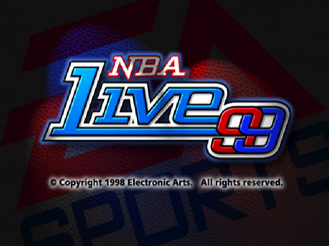 NBA Live 99 — Title screen