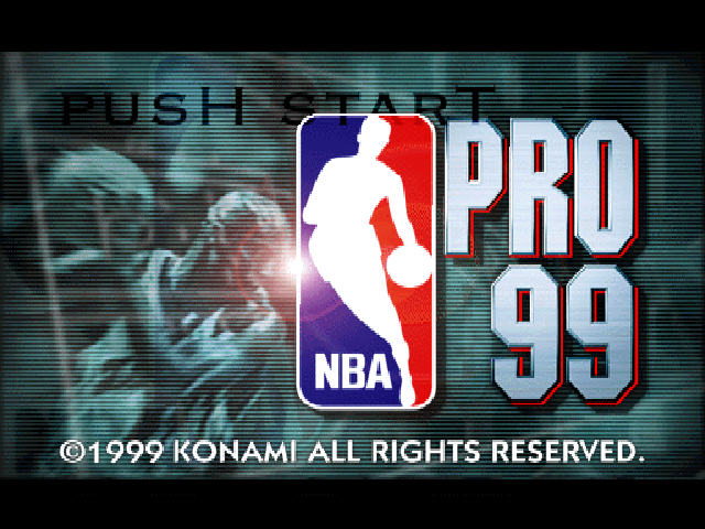 NBA Pro 99 — Title screen