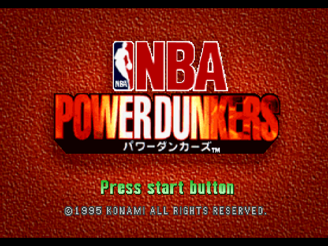NBA in the Zone — Title screen
