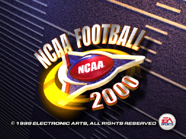 NCAA Football 2000 — Title screen