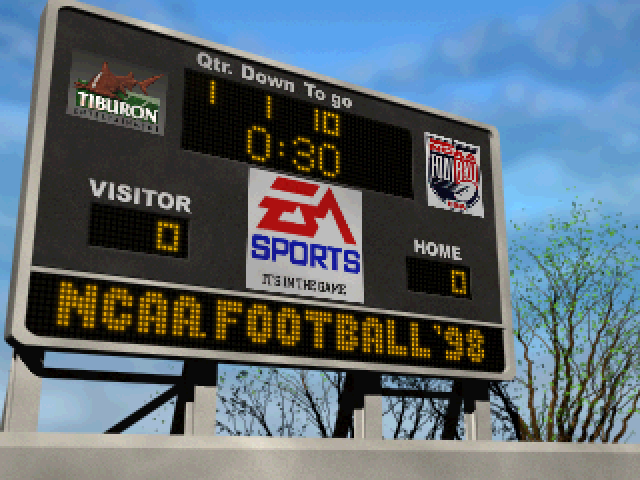 NCAA Football 98 — Title screen