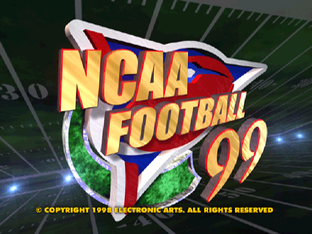 NCAA Football 99 — Title screen