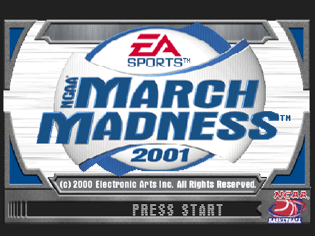 NCAA March Madness 2001 — Title screen