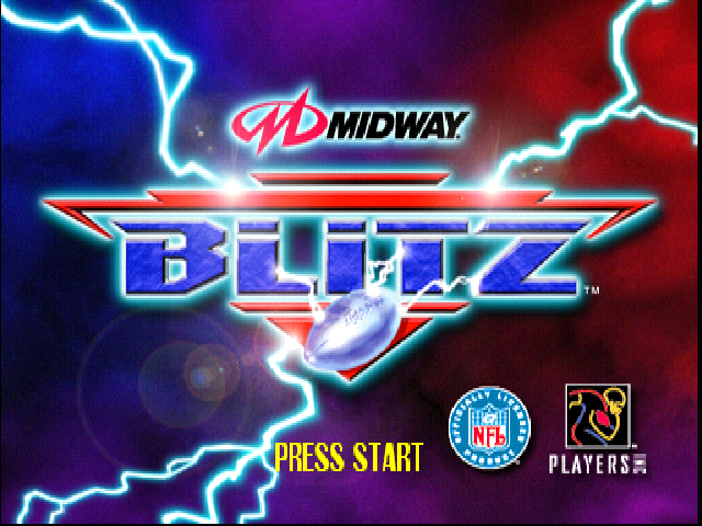 NFL Blitz — Title screen