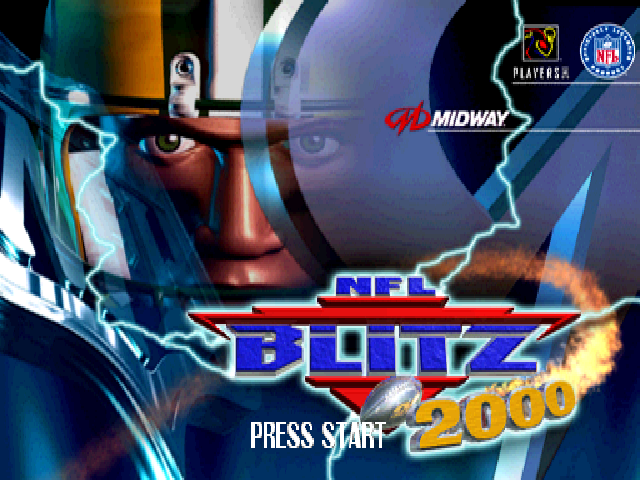 NFL Blitz 2000 — Title screen