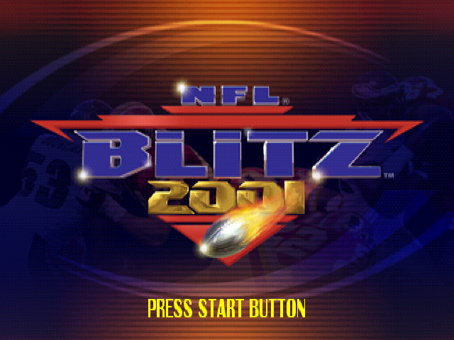 NFL Blitz 2001 — Title screen