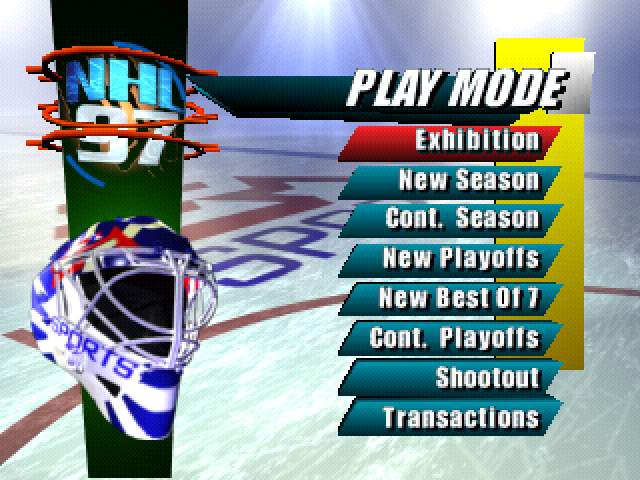 NHL 97 — Title screen