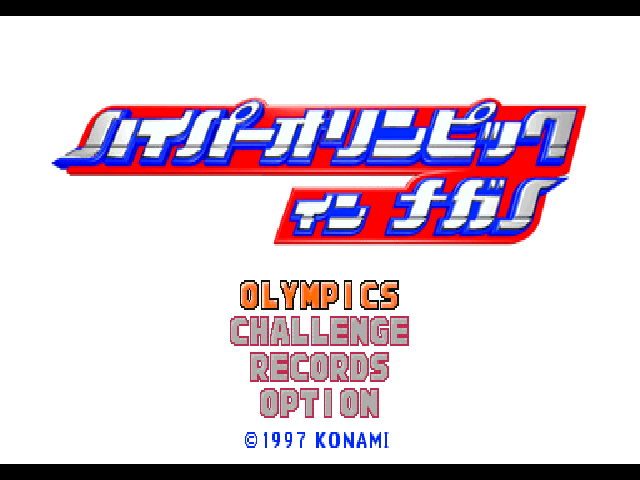 Nagano Winter Olympics '98 — Title screen