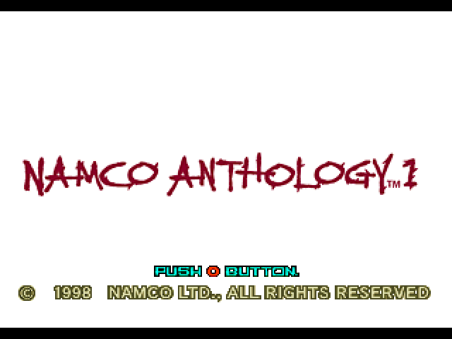 Namco Anthology 1 — Title screen