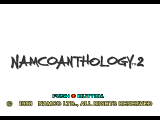 Namco Anthology 2 — Title screen