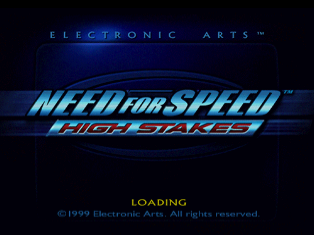Need for Speed : High Stakes — Title screen