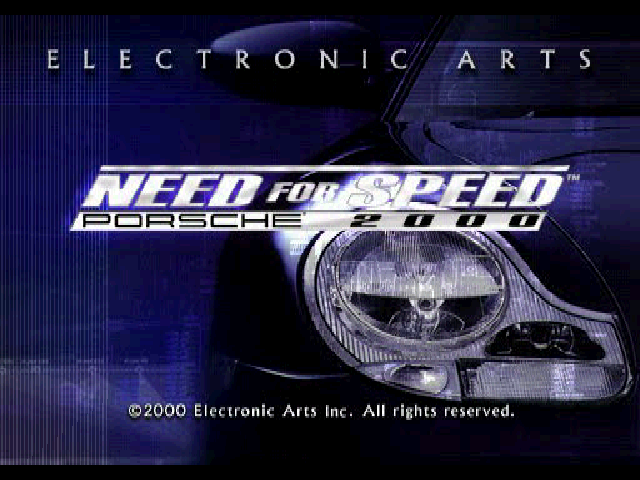Need for Speed : Porsche 2000 — Title screen
