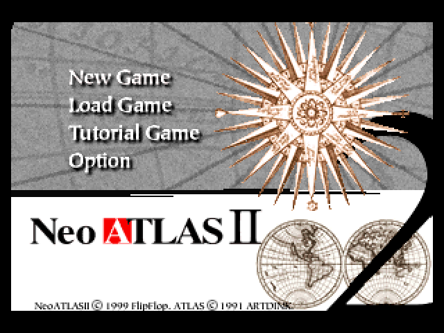 Neo Atlas II — Title screen