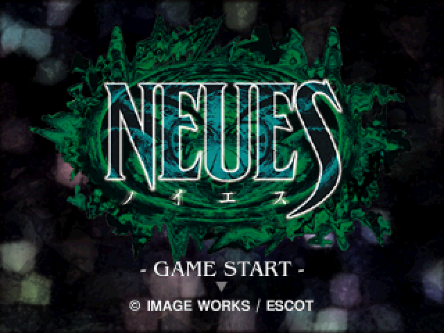 Neues — Title screen
