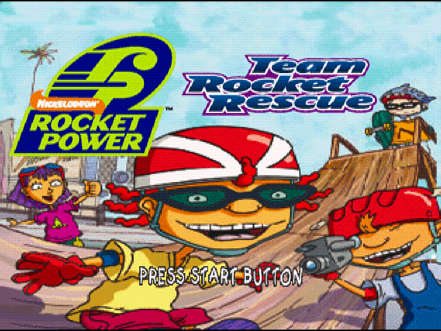 Nickelodeon Rocket Power : Team Rocket Rescue — Title screen