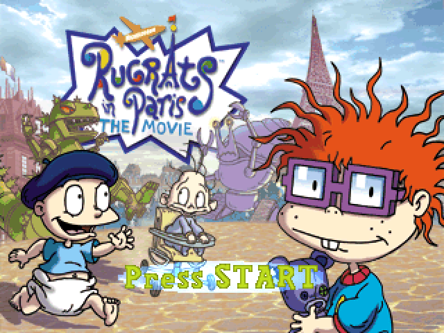 Nickelodeon Rugrats in Paris : The Movie — Title screen