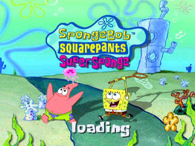 Nickelodeon SpongeBob SquarePants : SuperSponge — Title screen