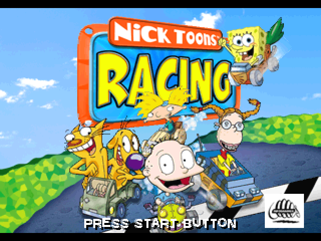 Nicktoons Racing — Title screen