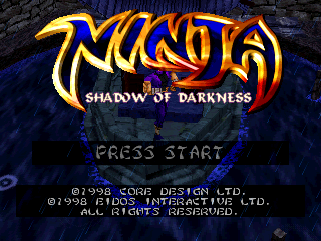 Ninja : Shadow of Darkness — Title screen