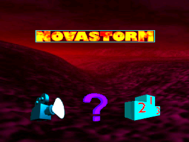 Novastorm — Title screen