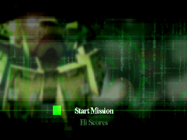 Omega Assault — Title screen